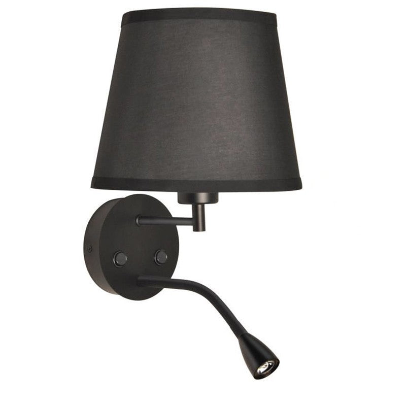 Aplique de pared "PAIR" E27 con foco LED de lectura 3W (26)