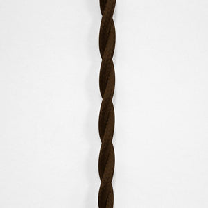 Cable Eléctrico Trenzado Recubierto en tejido Efecto Seda Color Marrón (3)