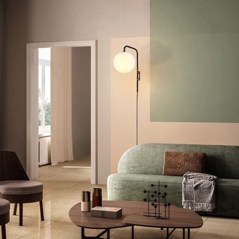 Aplique de pared bola cristal con cable y enchufe "Bilsen" - E27 (5)