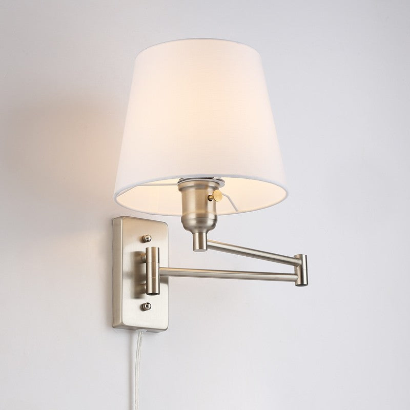 Aplique de pared con brazo articulado y enchufe "Clark" - E27 (4)