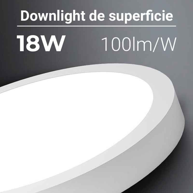 Plafón LED de superficie 18W Alta Eficiencia (9)