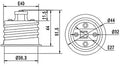 Adaptador E40 a rosca E27 4