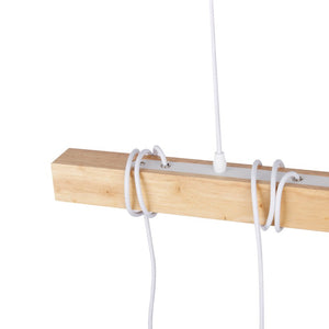 Lámpara colgante vintage madera "Otto" - 4 x E27 (10)