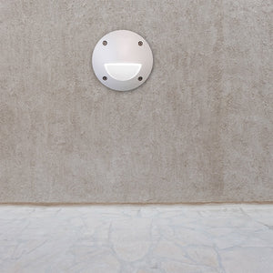 Baliza empotrable Blanca FUMAGALLI "LETI 100 ROUND-ST" GX53 - 3W - Luz neutra -  IP66 (1)