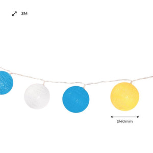 Guirnalda LED bolas de algodón 20 Bolas con USB 3m-IP44-4cm (32)