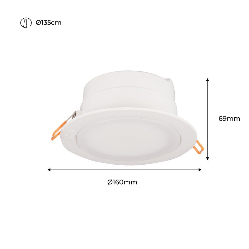 Downlight Redondo Estanco CCT Fumagalli "Teresa 160" 10W IP55 (14)