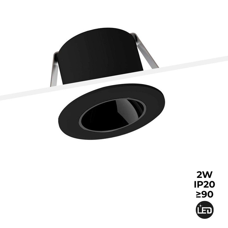 Downlight LED Mini 2W - Chip OSRAM - Bajo UGR - CRI 90 - Ø 30mm (15)
