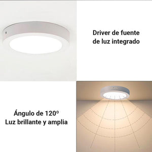 Plafón LED de superficie 24W Alta Eficiencia (10)