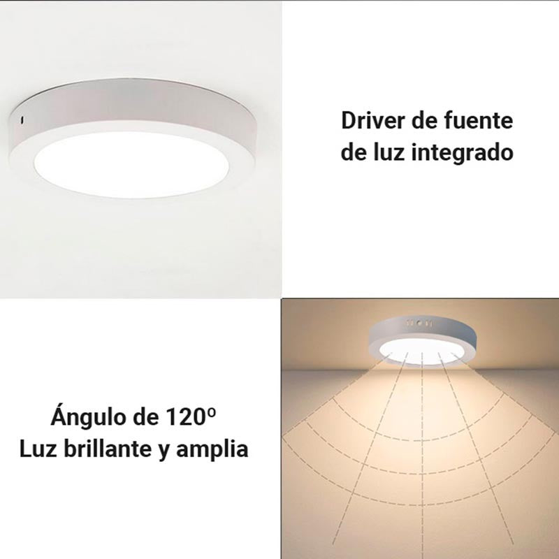 Plafón LED de superficie 24W Alta Eficiencia (10)