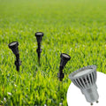 KIT Paletto da giardino + lampadina GU10 LED 5W verde 5