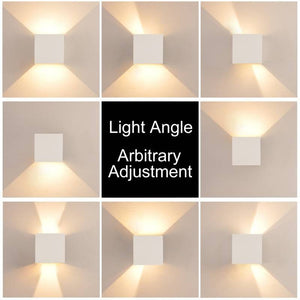 Pack de 8 Apliques de pared "KURTIN" 6W luz up and down regulable (16)