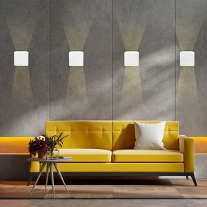 Pack de 8 Apliques de pared "KURTIN" 6W luz up and down regulable (20)