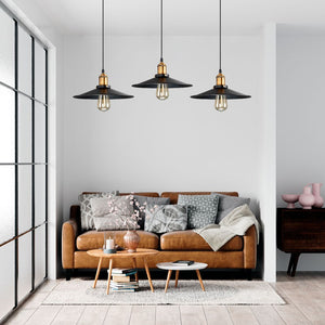 Lámpara colgante Retro "CLOCK WORK" con casquillo E27 60W (1)