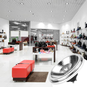 Pack Foco LED de carril trifásico + Bombilla LED AR111 GU10 (21)