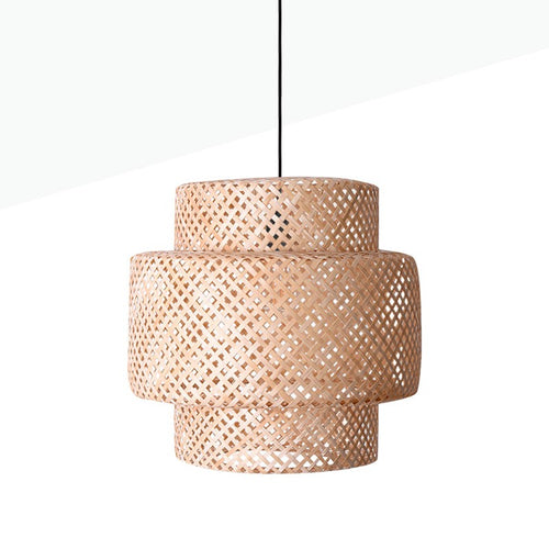 Wicker pendant lamp 