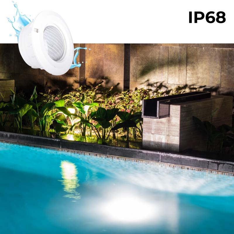 Nicho para bombilla de piscina empotrable PAR56 - IP68 (2)