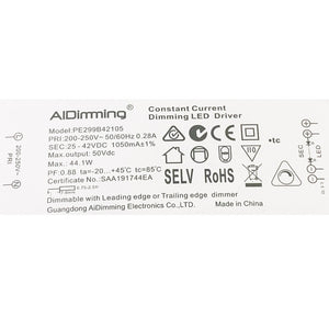 Driver regulable TRIAC corriente constante 25-42V 44W 1050mA (1)