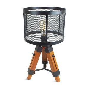 Lámpara de pie vintage con trípode "NICONAGE" (4)