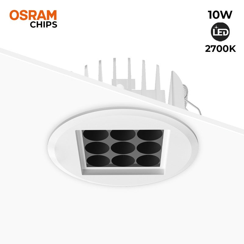 Downlight Led 10W 24º UGR18 Chip Osram & Downlight Led 10W 24º UGR18 Chip Osram