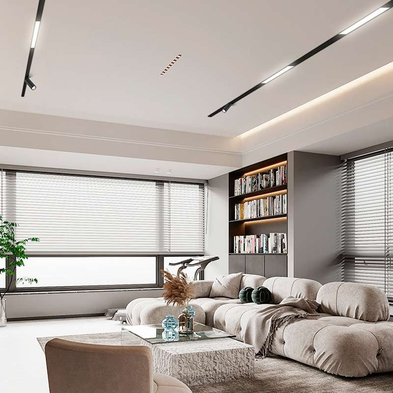 Luminaria lineal LED opal para carril magnético 48V - 10W (1)