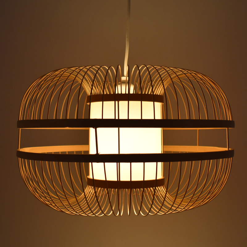 Lámpara colgante japonesa de bambú "KAIZEN" (13)