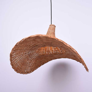 Lámpara colgante de mimbre "Tien" (8)