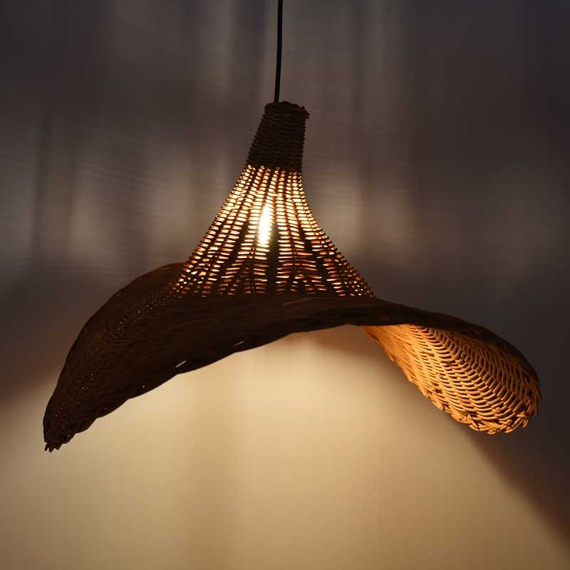 Lámpara colgante de mimbre "Tien" (9)