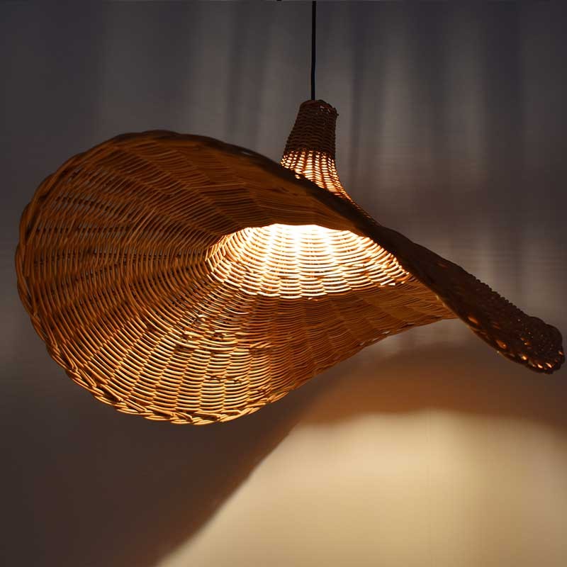 Lámpara colgante de mimbre "Tien" (10)