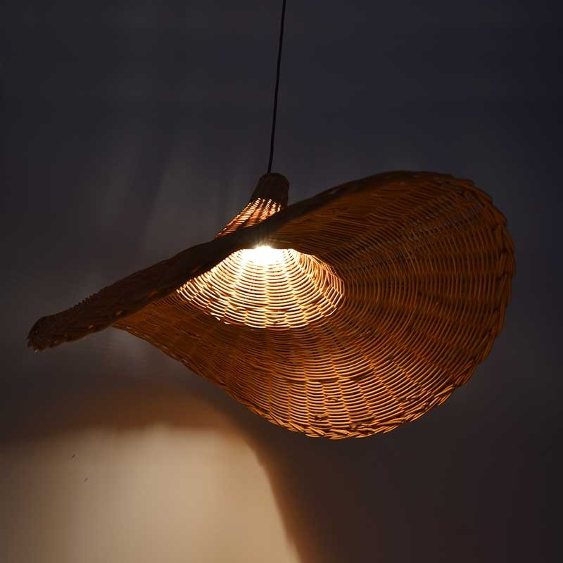 Lámpara colgante de mimbre "Tien" (16)