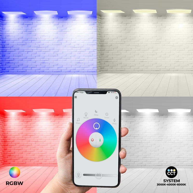 Panel LED WIFI SMART RGB / RGBW + CCT - 60x60 cm - 40W - IP40 (1)