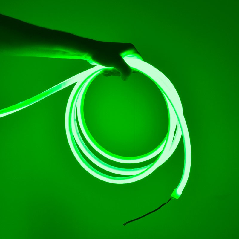 Neón LED flexible RGB 24V DC- 12X12mm - 10 metros - Kit completo - 11W/m - IP67 - Curvatura vertical (9)