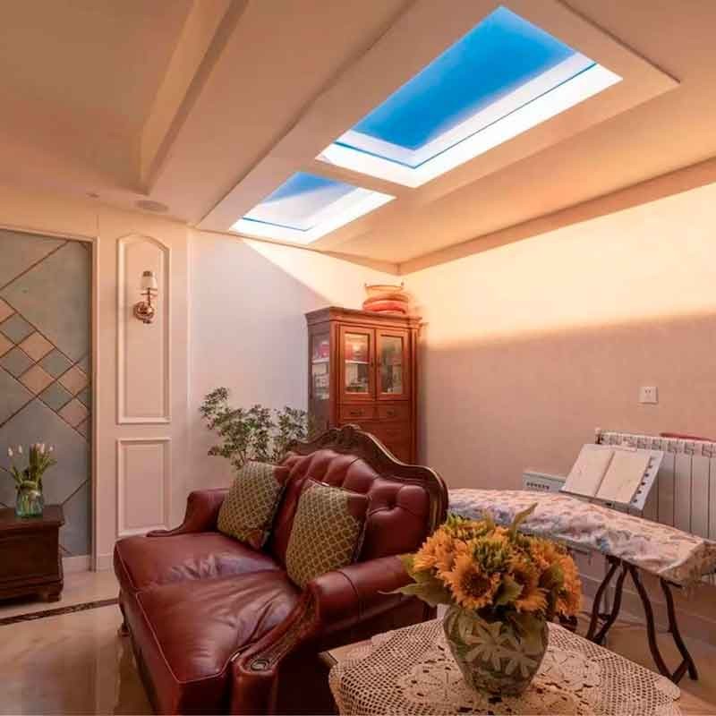 Panel LED "SMART Blue Skylight" - Efecto cielo - Daylight - 100W - 120x30cm (8)