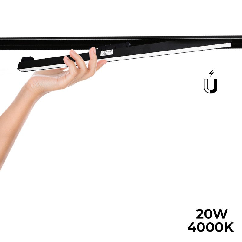 Luminaria lineal LED opal para carril magnético 48V - 20W (13)