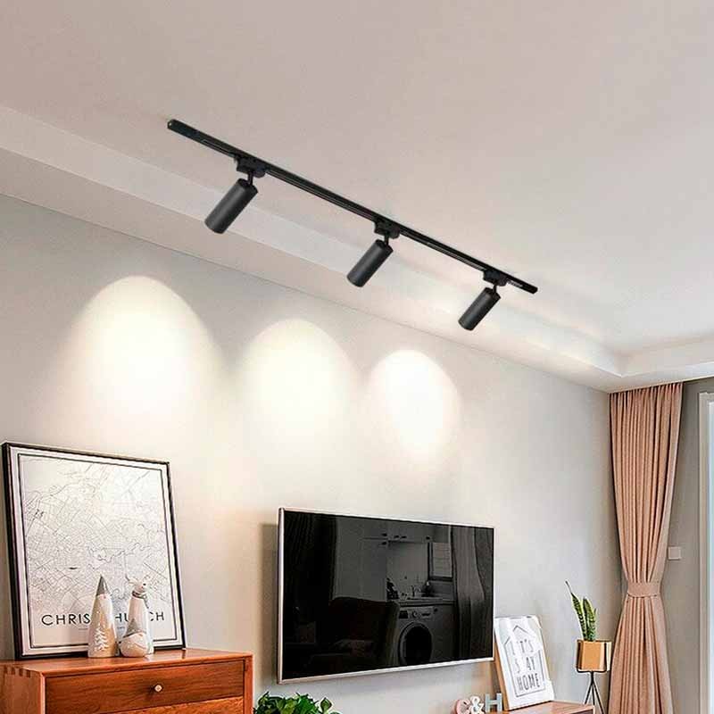 Carril trifásico para focos LED - barra 1 metro (1)