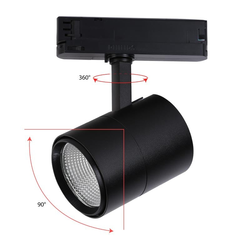 Foco LED para carril trifásico especial para carnicerías - Driver integrado Philips Xitanium- LED COB - 40W (6)