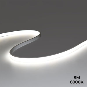 Neón LED flexible 24V DC - 5x11mm - 5 metros - Kit completo - 11W/m - 320ch/m - IP67 - Curvatura vertical