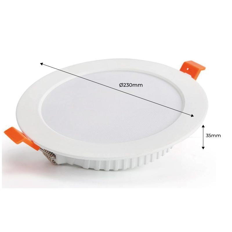 Downlight LED circular empotrable 25W - Uso profesional - Ø190 mm (17)