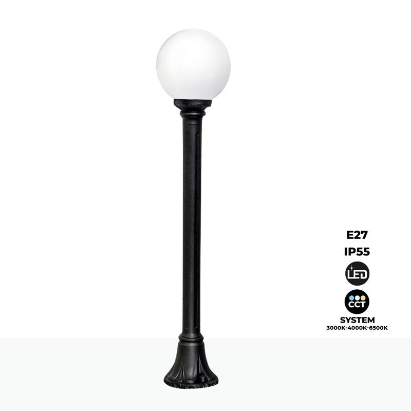 Farola exterior Fumagalli LED "GLOBO MIZAR/G250" 8.5W E27 - CCT