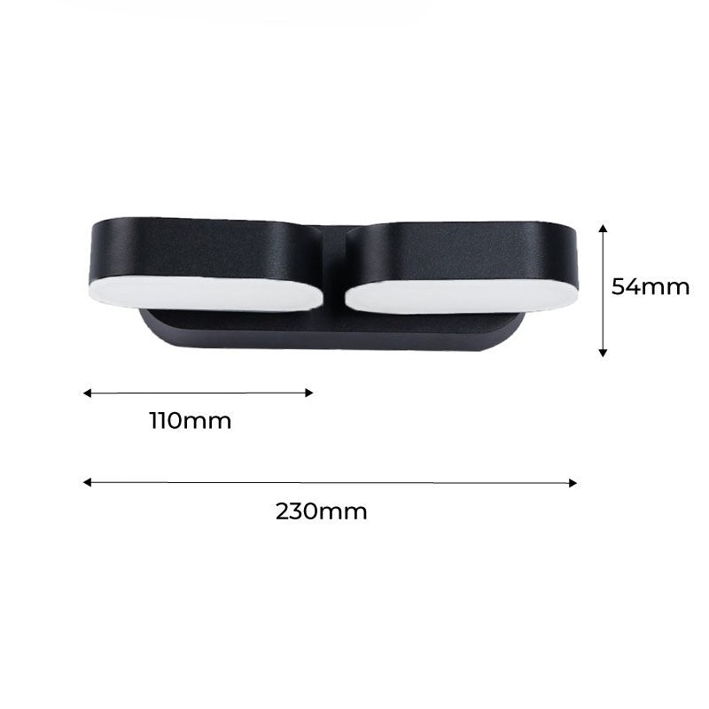 Aplique de pared LED doble para exterior orientable Endura 13W IP54 (11)