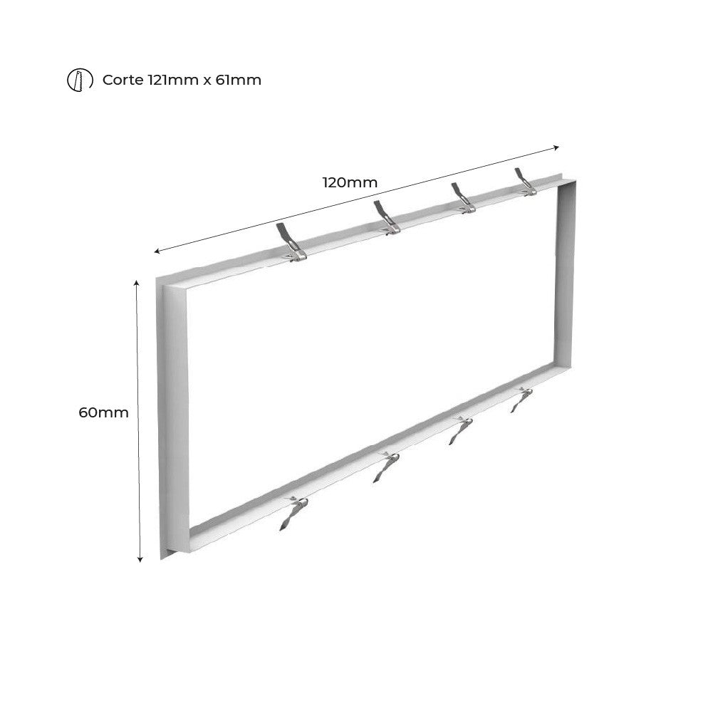 Kit Marco empotrable para Paneles LED 120x60 (7)