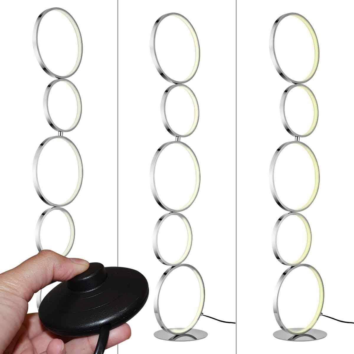 Lámpara de pie LED de aluminio "NATALIE" - 30W - Luz cálida (6)