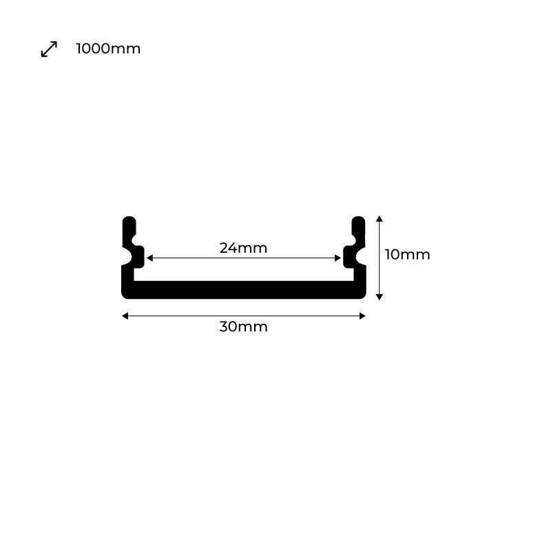 Perfil de aluminio para Bañador Flexible (9)