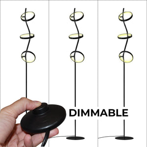 Lámpara de pie LED de aluminio "GARLAND HOLLYWOOD" - 15W - Luz cálida (6)