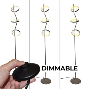 Lámpara de pie LED de aluminio "GARLAND HOLLYWOOD" - 15W - Luz cálida (13)