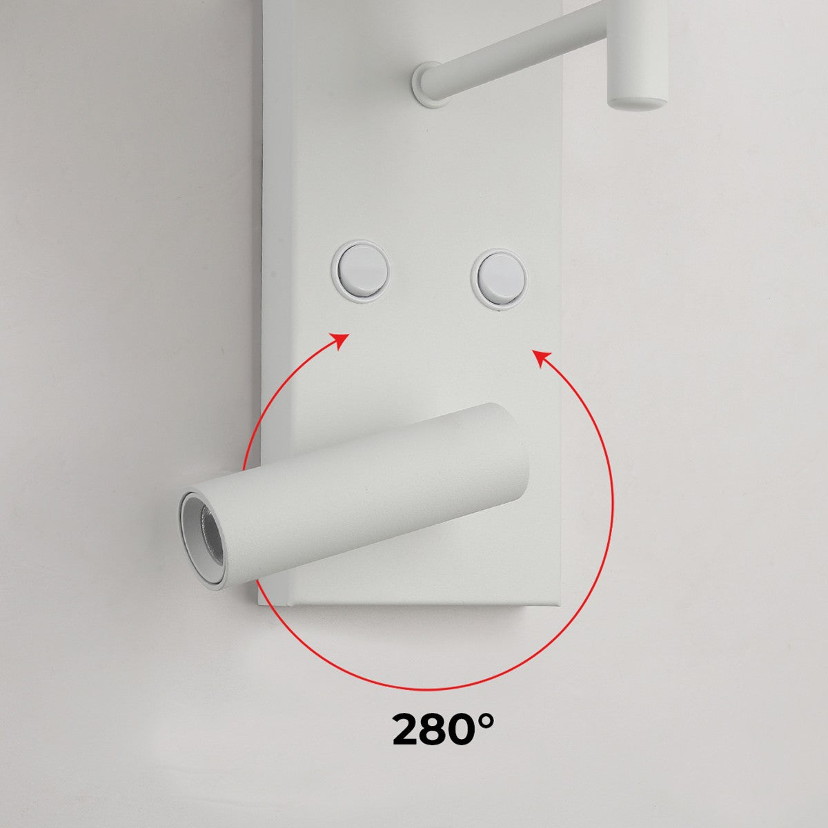 Pack x 2 - Aplique de pared para lectura con foco LED "NOAH" - 3,4W (10)