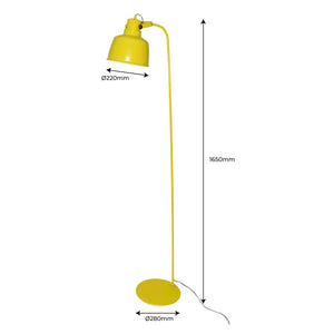 Lámpara de pie nórdica "KUKKA" 165cm (21)