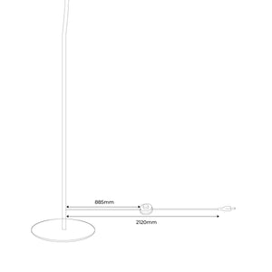 Lámpara de pie nórdica "KUKKA" 165cm (29)