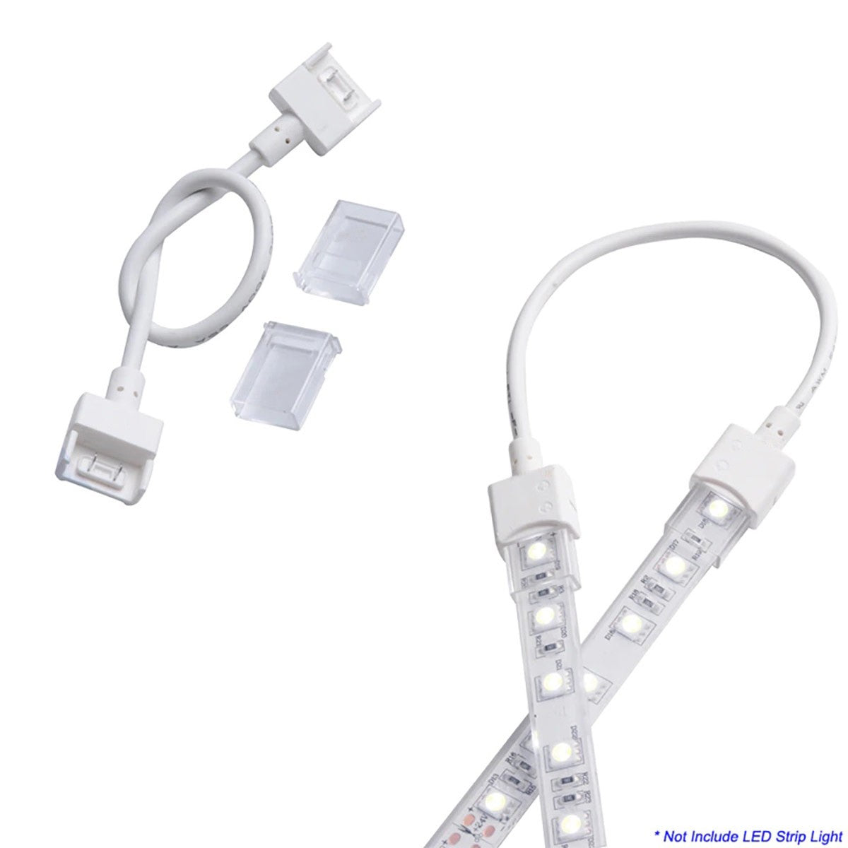 Conector tira LED estanco con cable - 2 pines - Tira 10 mm - IP68 (7)