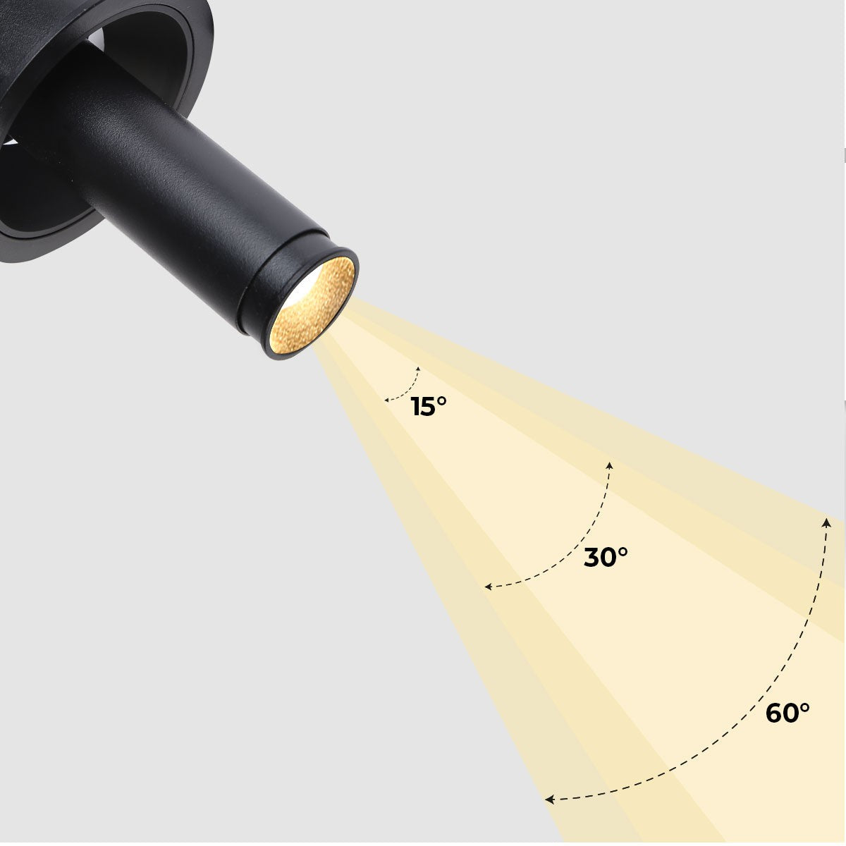 Foco LED empotrable orientable "ALAI" - Zoom - 100mm - 2800K - LED COB - chip Cree - 7W (13)
