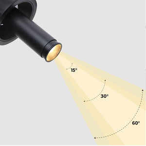 Foco LED empotrable orientable "ALAI" - Zoom - 100mm - 2800K - LED COB - chip Cree - 7W (13)